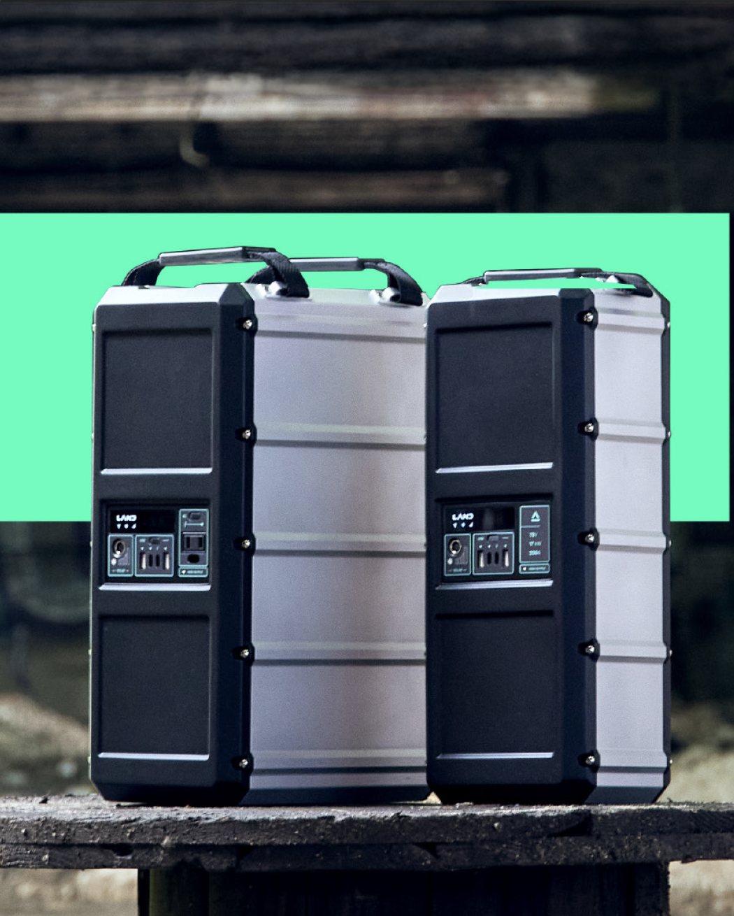 LAND CORE battery system — pair of swappable packs